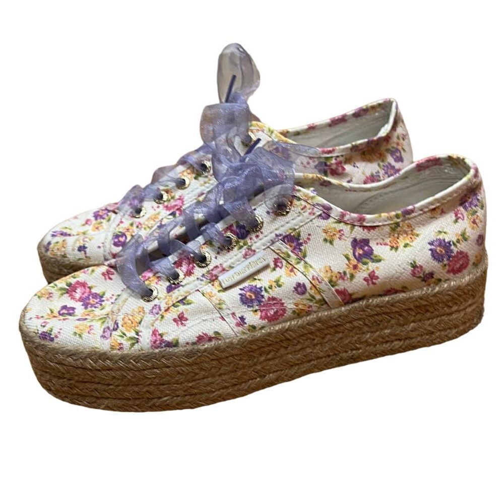 LoveShackFancy x Superga Platform Espadrilles Sz. 41.5 (US 10) - Picture 2 of 9